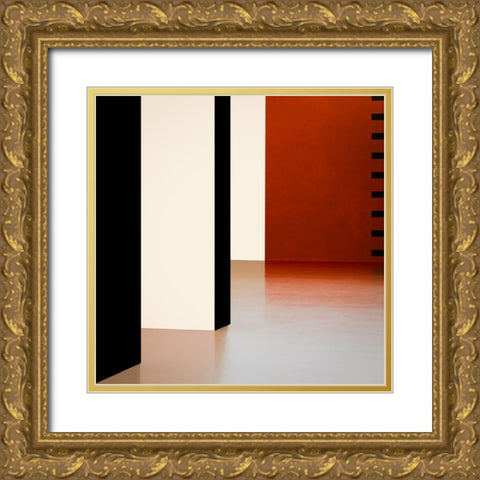 Colored Walls Gold Ornate Wood Framed Art Print with Double Matting by Schuster, Inge