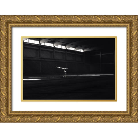 Ballando Nella Luce Gold Ornate Wood Framed Art Print with Double Matting by Krystynek MQEP, Martin