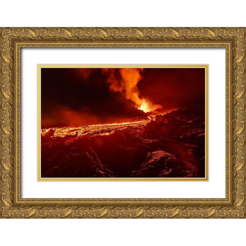 From The Hell Gold Ornate Wood Framed Art Print with Double Matting by Gabriel, Barathieu