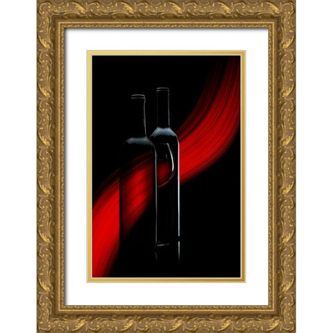 R. E. D. Gold Ornate Wood Framed Art Print with Double Matting by Reindl, Doris