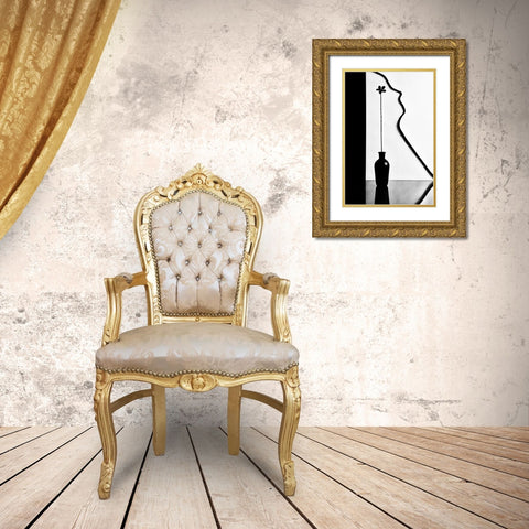 Untitled Gold Ornate Wood Framed Art Print with Double Matting by Clough, Stephen