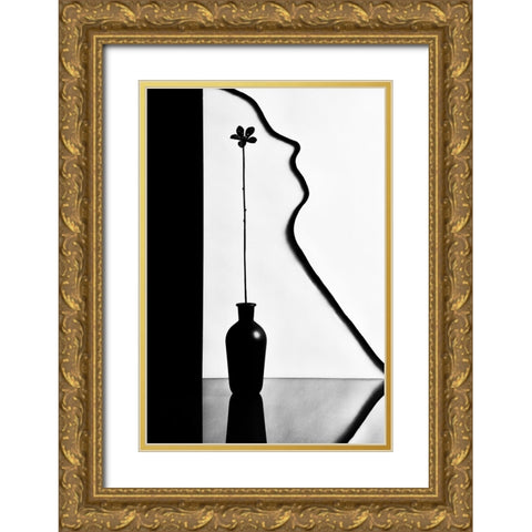 Untitled Gold Ornate Wood Framed Art Print with Double Matting by Clough, Stephen