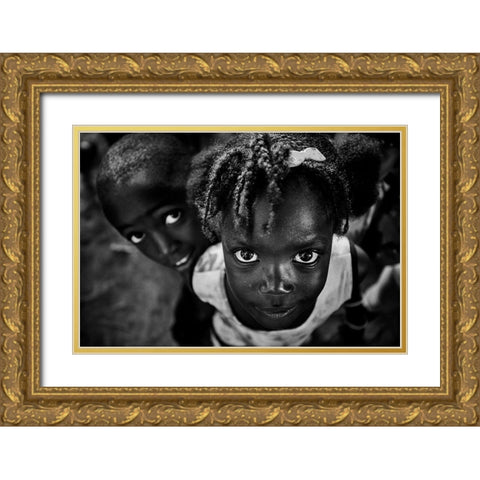 Guinac Gold Ornate Wood Framed Art Print with Double Matting by Godinho, Luis