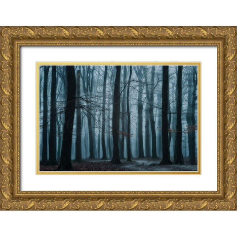 All Of Us Gold Ornate Wood Framed Art Print with Double Matting by Borggreve, Ellen