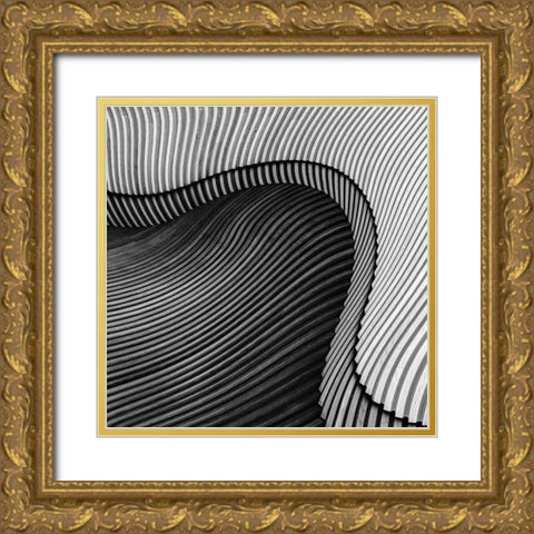 The Wood Project Ii - Sea Shore Gold Ornate Wood Framed Art Print with Double Matting by Vangindertael, Luc