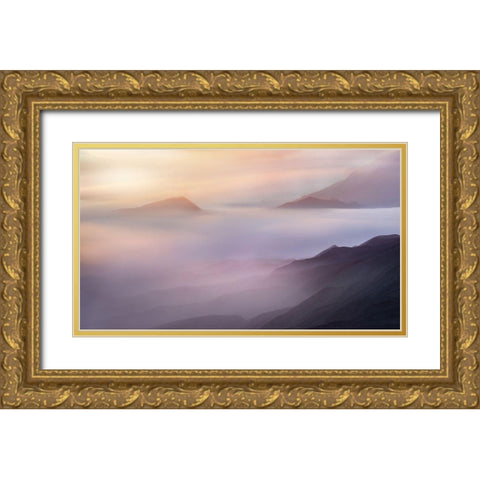 Vanilla Gold Ornate Wood Framed Art Print with Double Matting by Gunawan, Rudi