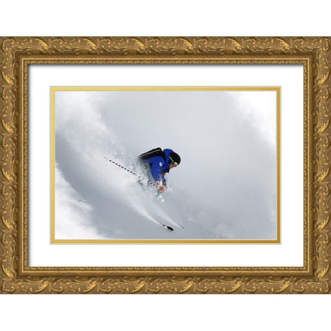 One Of Those Days Gold Ornate Wood Framed Art Print with Double Matting by Sanne, Jakob