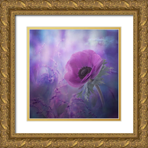 Ecstasy Gold Ornate Wood Framed Art Print with Double Matting by Simongulashvili, Natalia