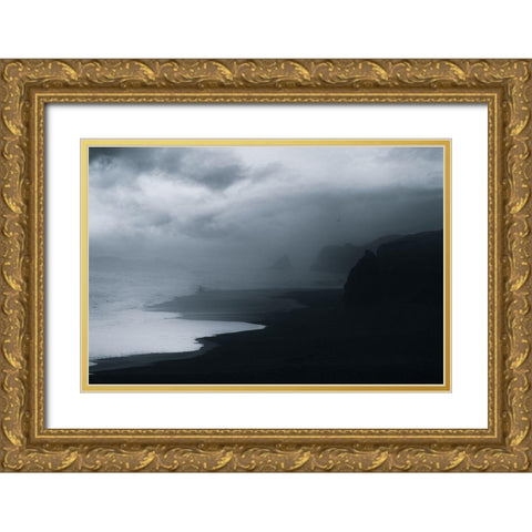 Braving Storms Gold Ornate Wood Framed Art Print with Double Matting by Swapnil