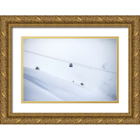 Grandvalira Gold Ornate Wood Framed Art Print with Double Matting by Simoes, Goncalo