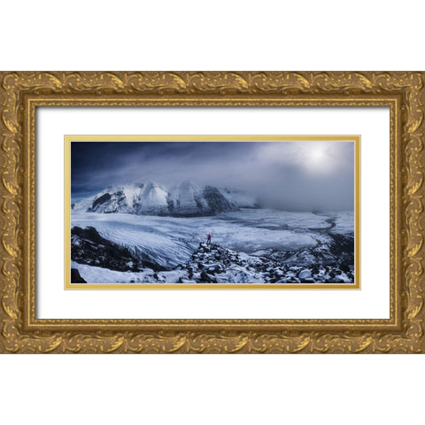 Wanderer Gold Ornate Wood Framed Art Print with Double Matting by F. Turienzo, Carlos
