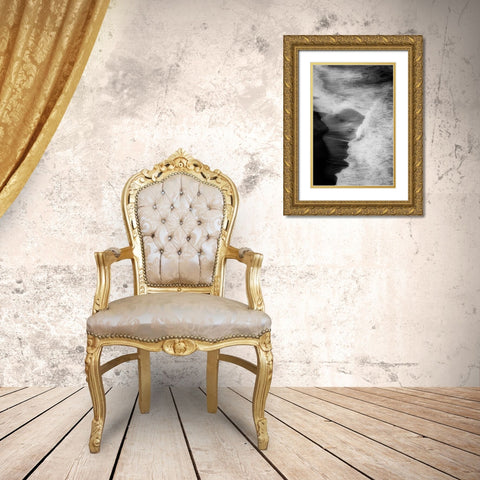 Trying To Surf Gold Ornate Wood Framed Art Print with Double Matting by Azevedo, Olavo