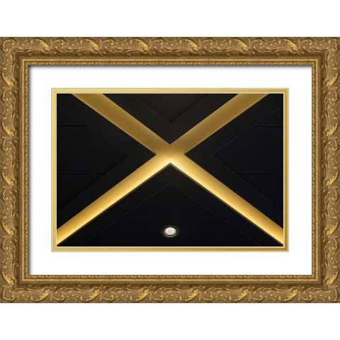 Xing Gold Ornate Wood Framed Art Print with Double Matting by Hawerkamp, Hans-Wolfgang