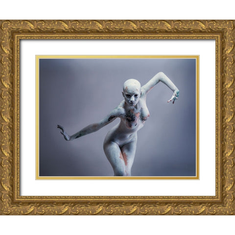 Untitled Gold Ornate Wood Framed Art Print with Double Matting by Demchenko, Gregory