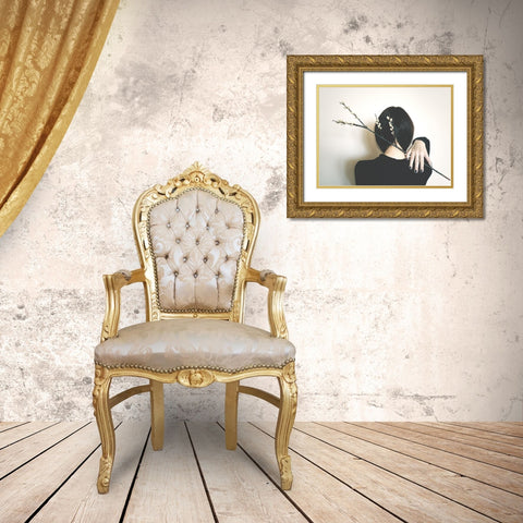 Spring Gold Ornate Wood Framed Art Print with Double Matting by Georgescu, Codruta