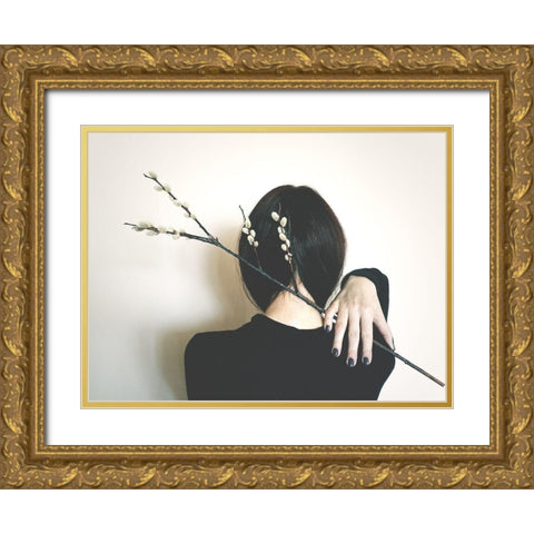 Spring Gold Ornate Wood Framed Art Print with Double Matting by Georgescu, Codruta