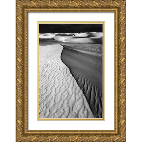 Sand Waves Gold Ornate Wood Framed Art Print with Double Matting by Jacobs, Lydia
