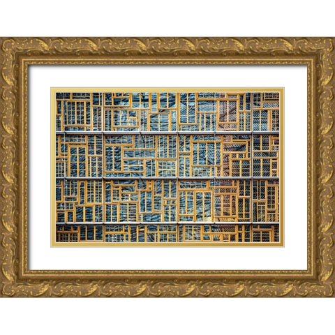 Different Points Of View Gold Ornate Wood Framed Art Print with Double Matting by Wride, Linda