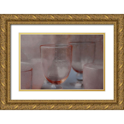 Glass Tableware Gold Ornate Wood Framed Art Print with Double Matting by Claes, Gilbert