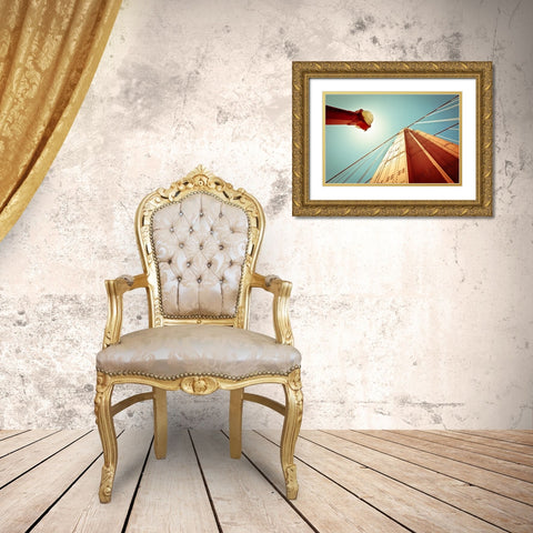 Golden Gate Gold Ornate Wood Framed Art Print with Double Matting by Steinkopff, Robert