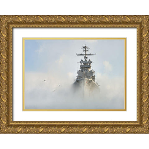 Cruiser Ghost Gold Ornate Wood Framed Art Print with Double Matting by Nesvetaylov, Dmitry