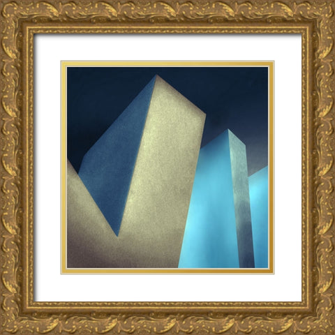 Litterarum Ii Gold Ornate Wood Framed Art Print with Double Matting by Claes, Gilbert