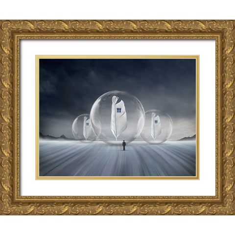 Abode Gold Ornate Wood Framed Art Print with Double Matting by Ghosh, Swarnendu