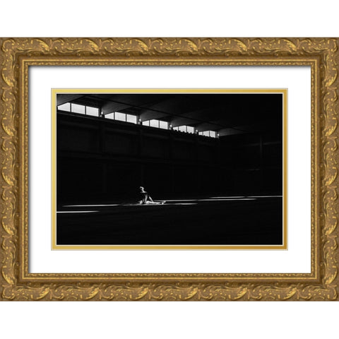 Ballando Nella Luce Gold Ornate Wood Framed Art Print with Double Matting by Krystynek MQEP, Martin