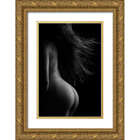Curves Gold Ornate Wood Framed Art Print with Double Matting by Krystynek MQEP, Martin