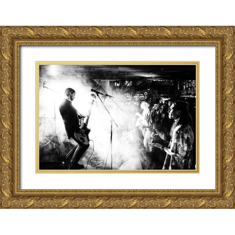 Avantgardet #005 Gold Ornate Wood Framed Art Print with Double Matting by Samuelsson, Anders