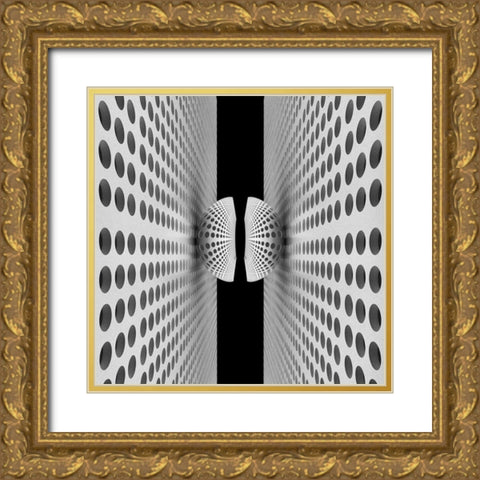 Corridor Of Ball Gold Ornate Wood Framed Art Print with Double Matting by Bunjamin, Antonyus