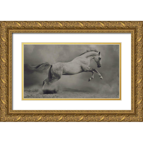 Parical Gold Ornate Wood Framed Art Print with Double Matting by Dashtrazmi, Hamze