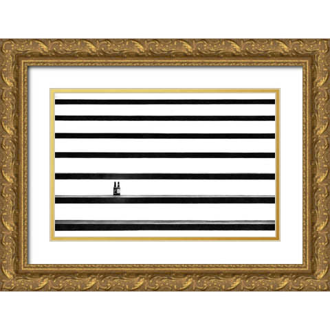 After The Game - Part 3 Gold Ornate Wood Framed Art Print with Double Matting by Endermann, Rolf