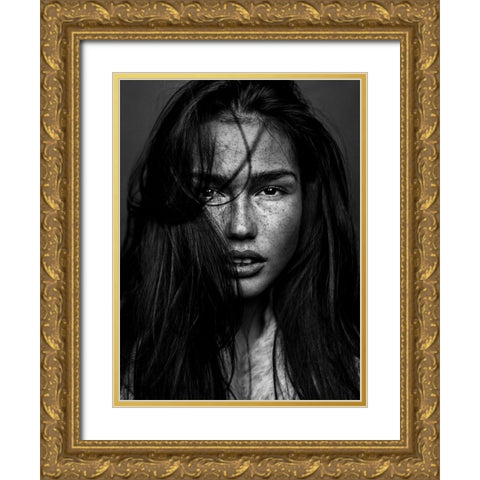 Romi Gold Ornate Wood Framed Art Print with Double Matting by Krystynek MQEP, Martin