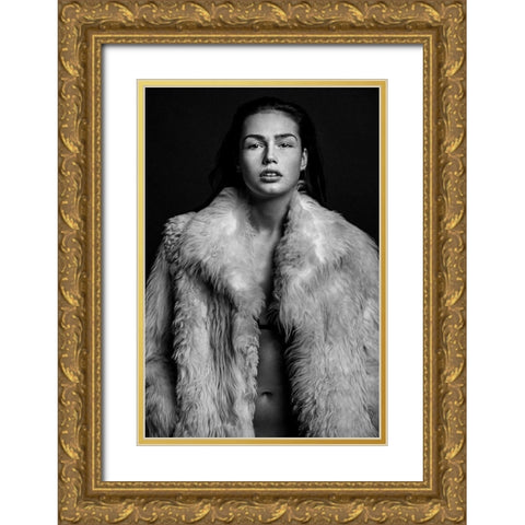 Romi Gold Ornate Wood Framed Art Print with Double Matting by Krystynek Mqep, Martin