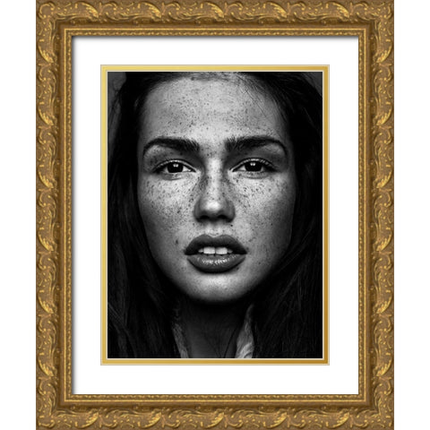 Romi Gold Ornate Wood Framed Art Print with Double Matting by Krystynek MQEP, Martin