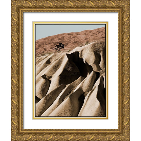 Alone Gold Ornate Wood Framed Art Print with Double Matting by Malovrh, Milan