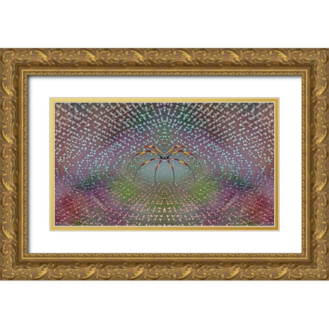 Spider Gold Ornate Wood Framed Art Print with Double Matting by Thomopoulos, Thomas