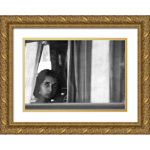 Your Eyes-From The Series Qaloneq And Qmontevideoq Gold Ornate Wood Framed Art Print with Double Matting by Matthes, Dieter