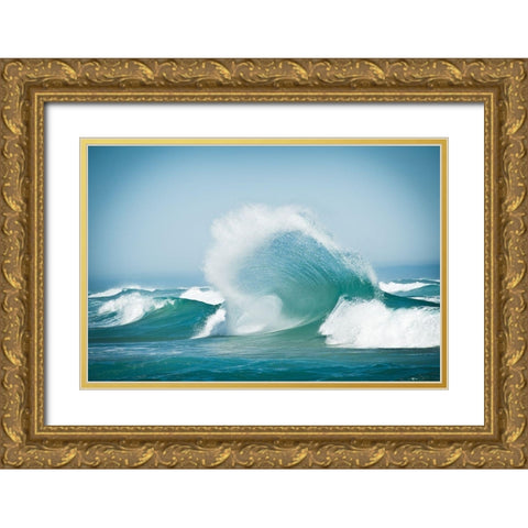 Effervescent Gold Ornate Wood Framed Art Print with Double Matting by Steinkopff, Robert