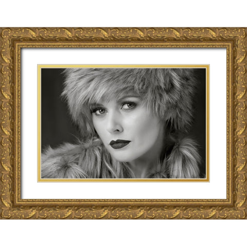 The Eyes Have It Gold Ornate Wood Framed Art Print with Double Matting by Wilkinson, Hugh