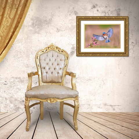 Colorful Spring Gold Ornate Wood Framed Art Print with Double Matting by Luo, Jim