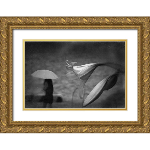 Untitled Gold Ornate Wood Framed Art Print with Double Matting by Tsuchida, Teruhiko