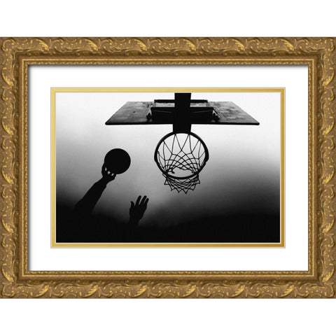 N/T Gold Ornate Wood Framed Art Print with Double Matting by Medeiros, Paulo