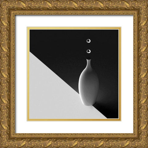 The Vase Gold Ornate Wood Framed Art Print with Double Matting by Bunjamin, Antonyus