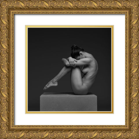 Just Gold Ornate Wood Framed Art Print with Double Matting by Nordlien, Elin