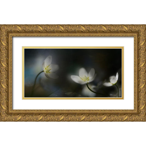 Light In The Darkness Gold Ornate Wood Framed Art Print with Double Matting by Westum, Heidi
