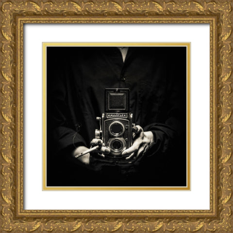 Kalloflex Gold Ornate Wood Framed Art Print with Double Matting by Damsten, Petri