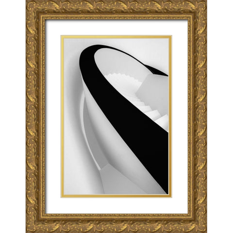 Going Down... 3 Gold Ornate Wood Framed Art Print with Double Matting by Castro, Joao