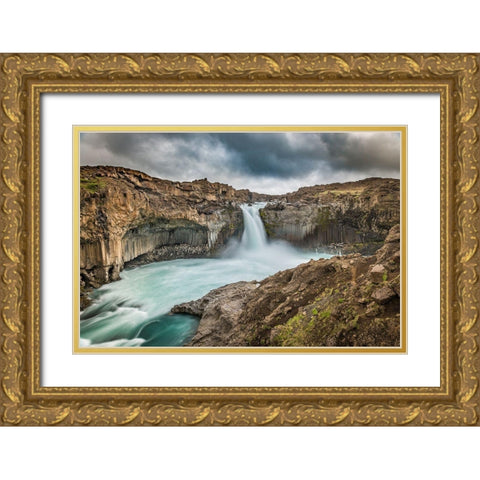 Power Gold Ornate Wood Framed Art Print with Double Matting by C. Sink, Jeffrey